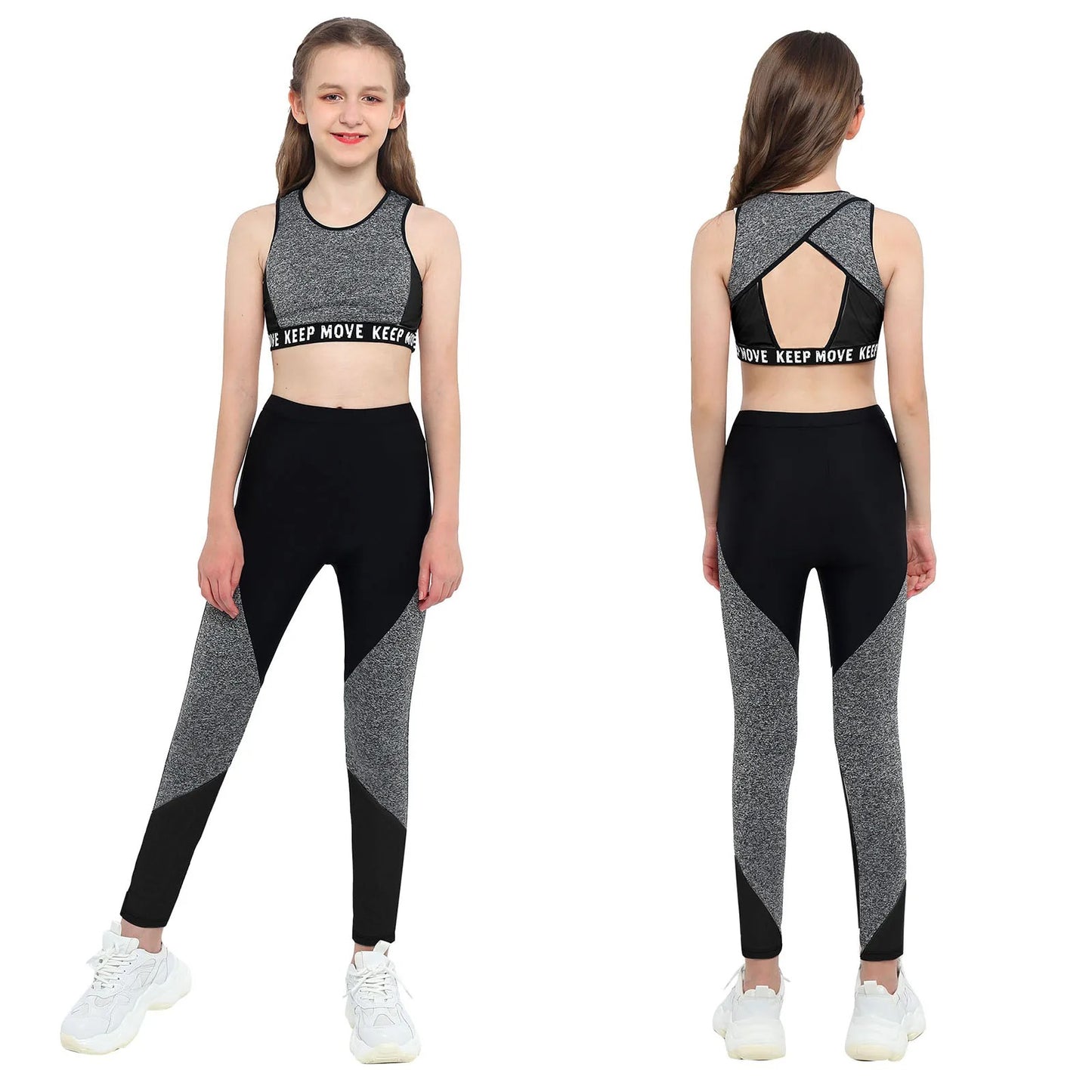 Girls Workout Gymnastics Outfit