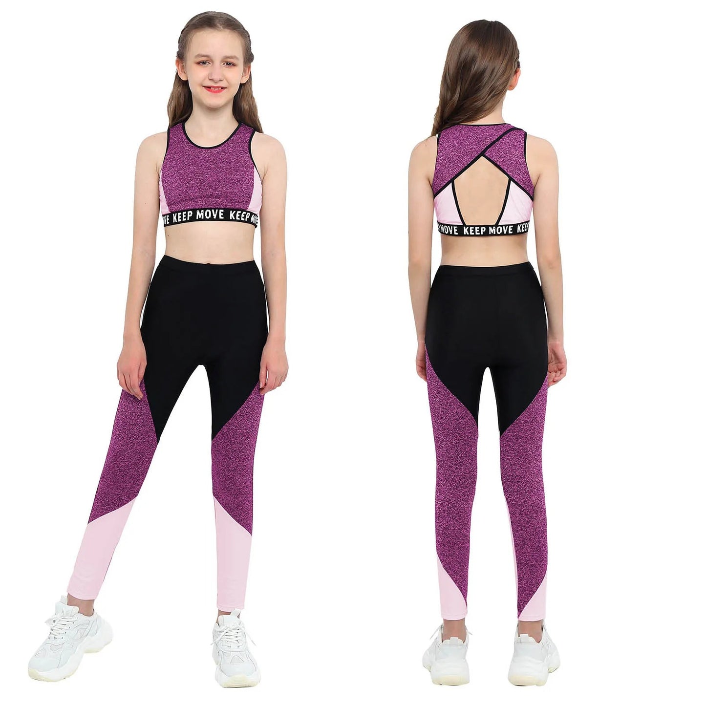 Girls Workout Gymnastics Outfit