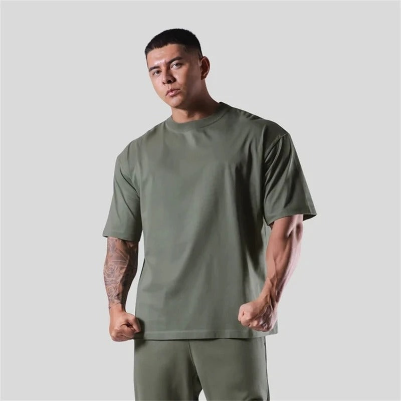 Oversized Cotton Shirt for Gym