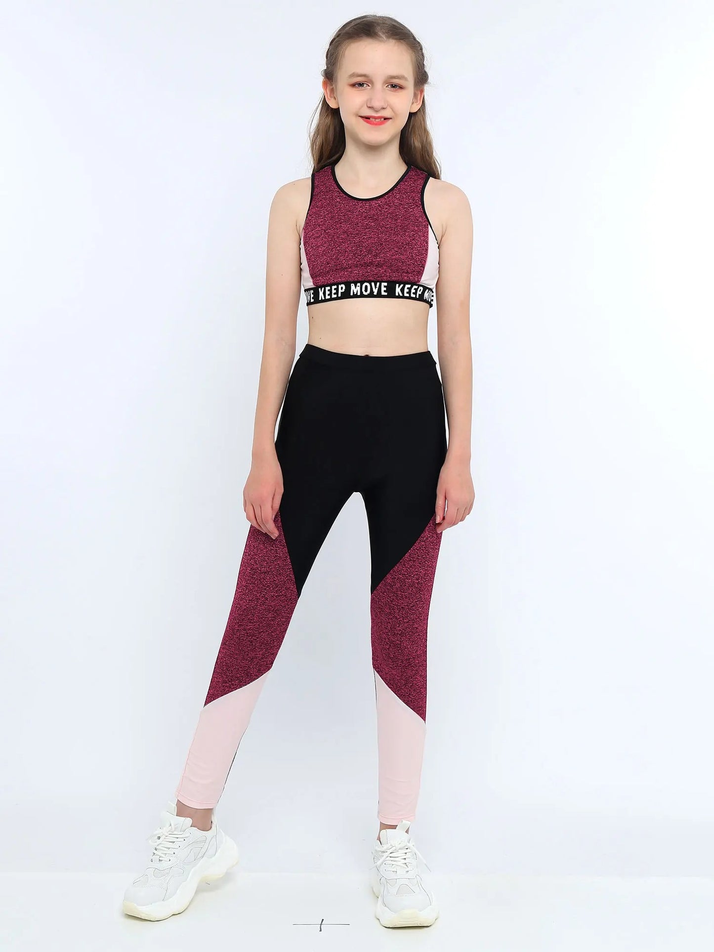 Girls Workout Gymnastics Outfit
