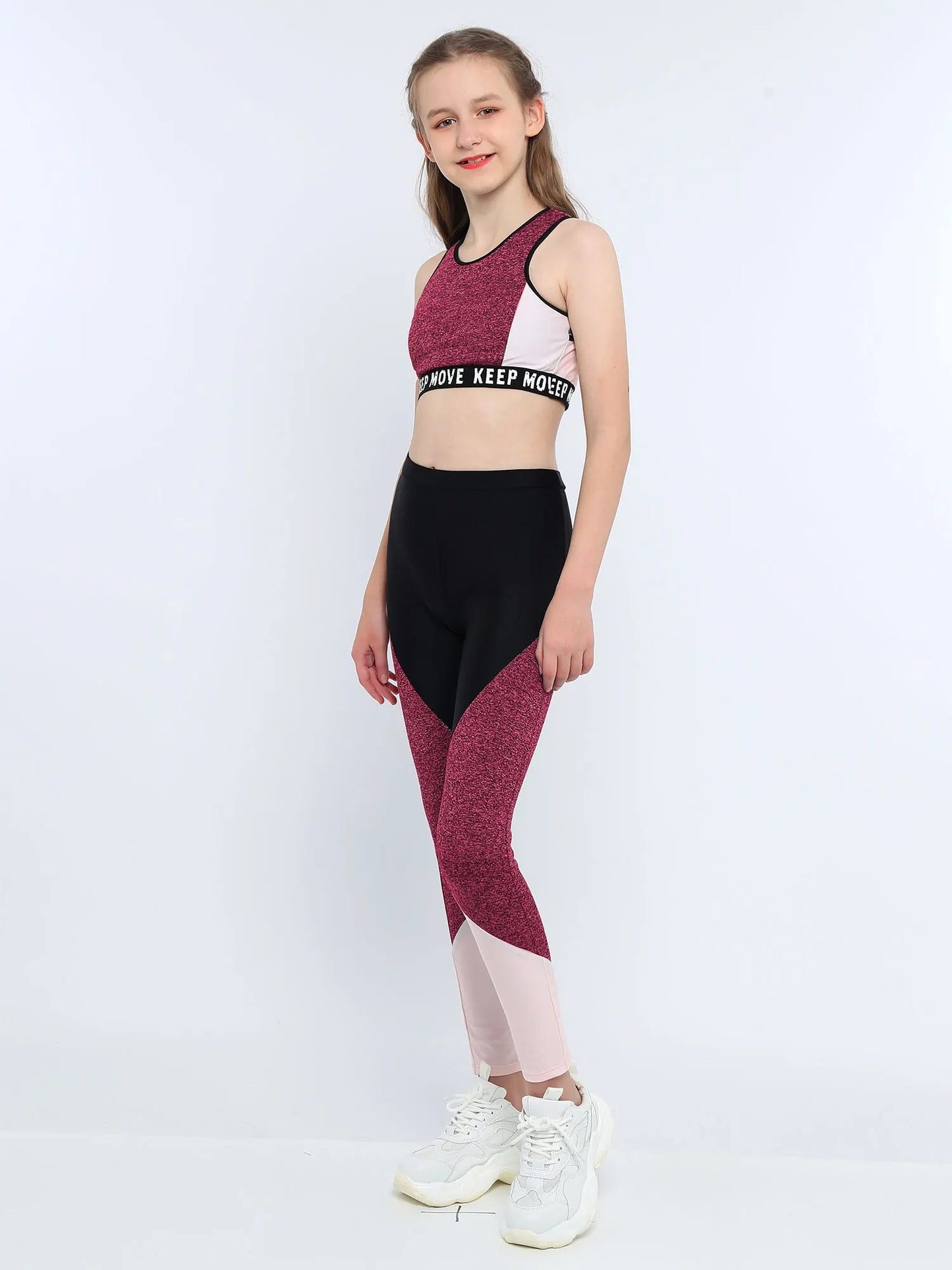 Girls Workout Gymnastics Outfit