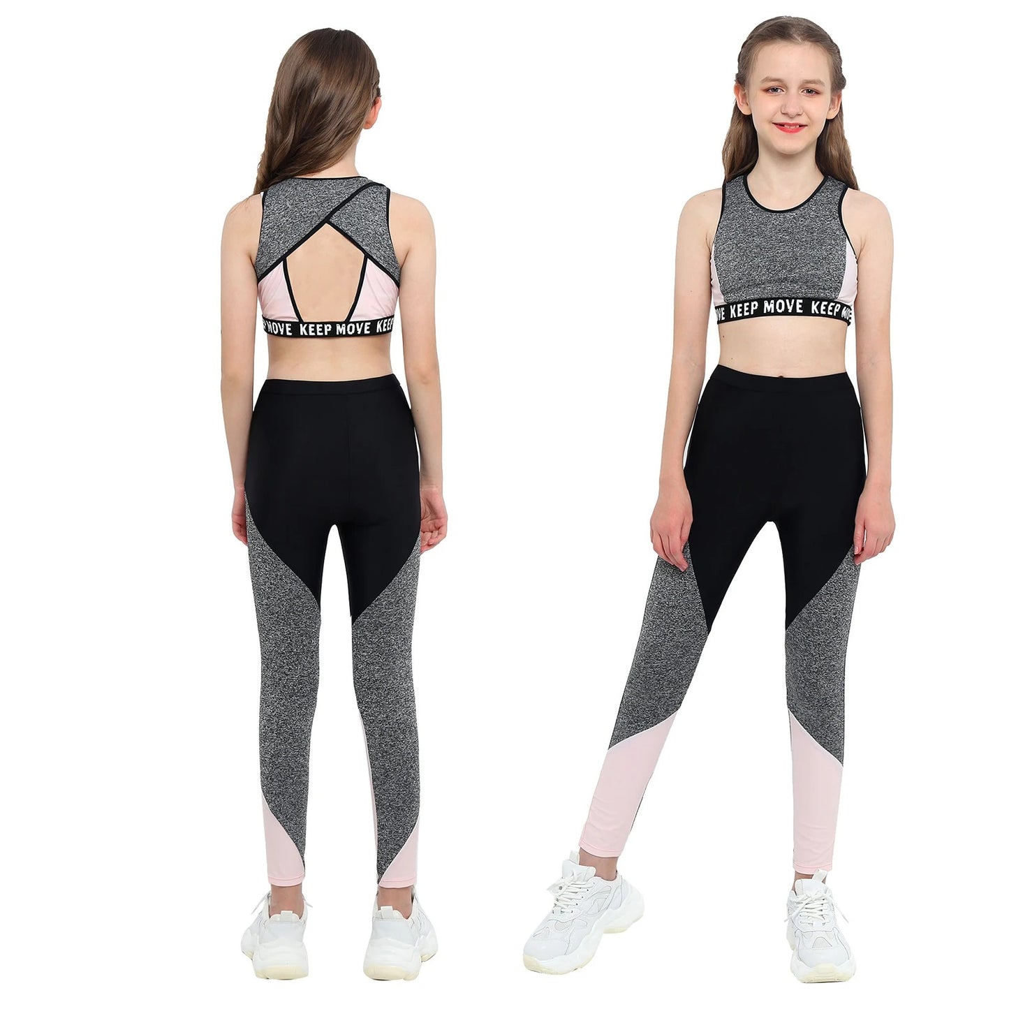 Girls Workout Gymnastics Outfit