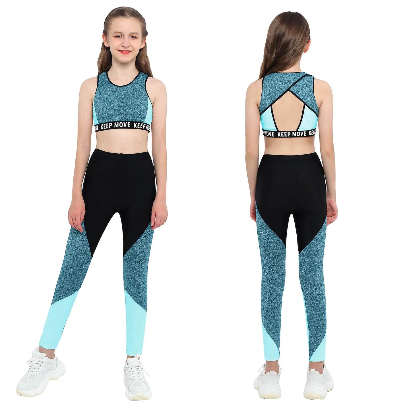 Girls Workout Gymnastics Outfit