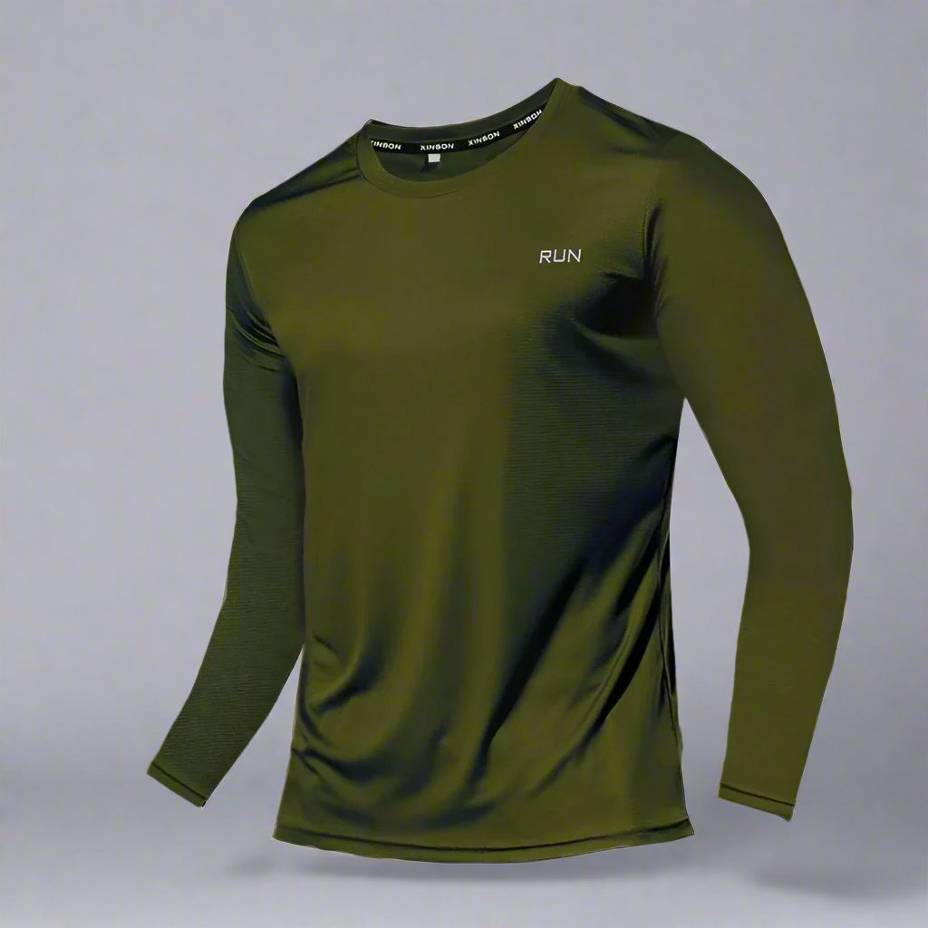 Long Sleeve T-Shirt Men-Quick Dry Breathable Air Conditioning Outdoor
