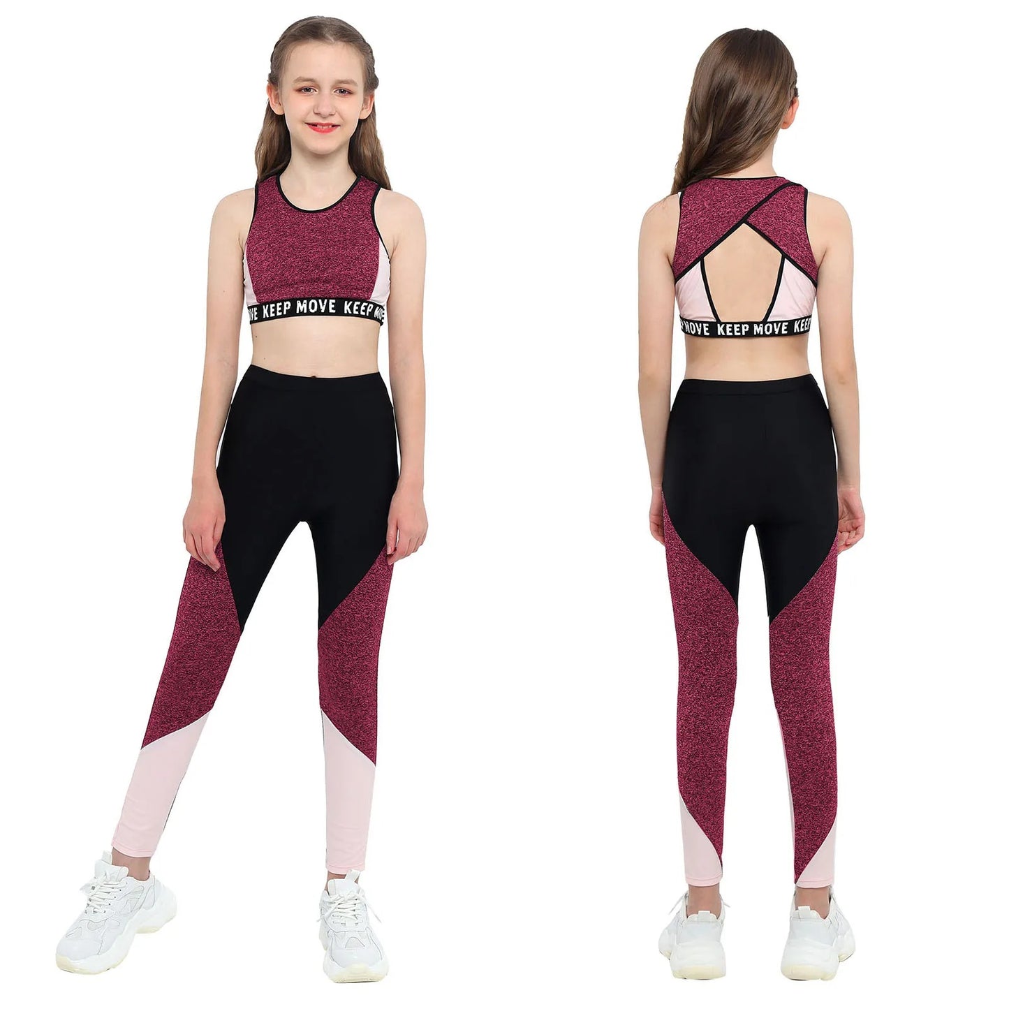 Girls Workout Gymnastics Outfit