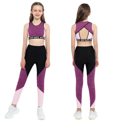 Girls Workout Gymnastics Outfit